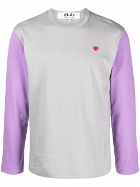 COMME DES GARCONS PLAY - Long Sleeve Small Heart Logo T-shirt