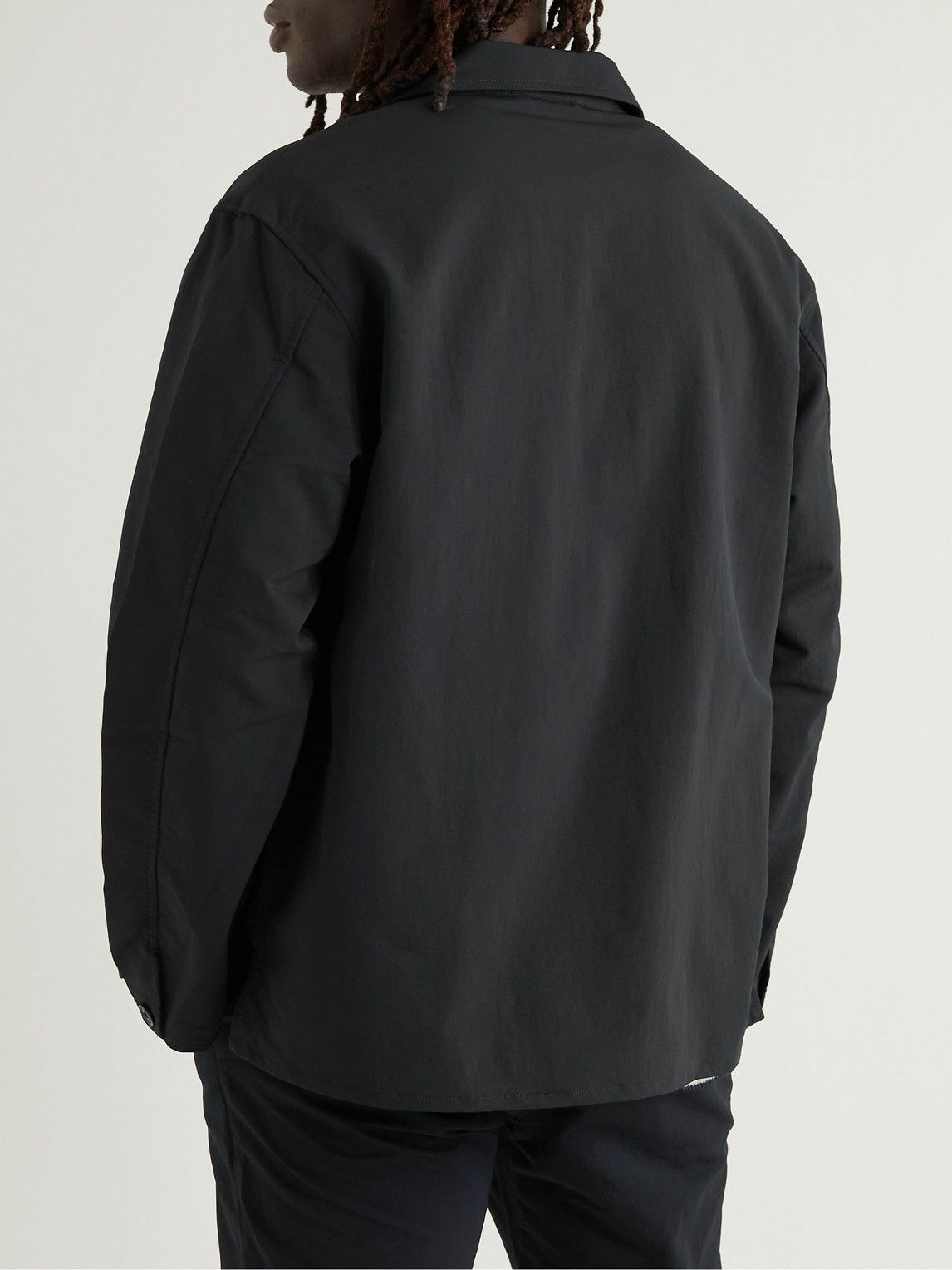 nanamica - ALPHADRY Crepe Shirt Jacket - Black Nanamica