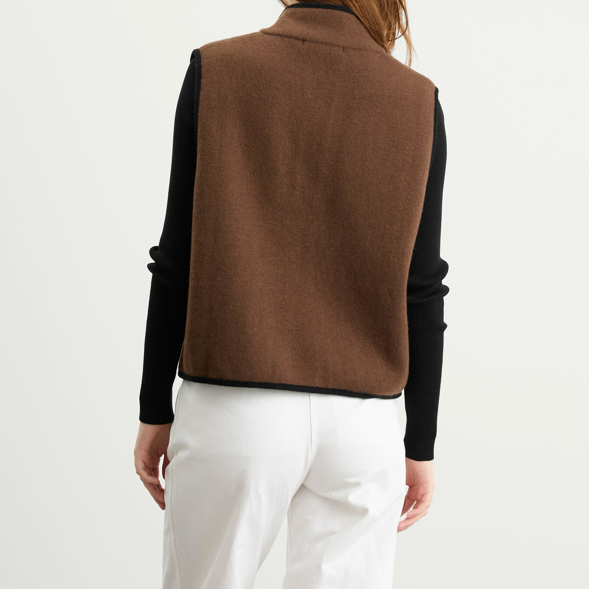 Nothing Written Women's Dicky Zip-Up Vest in Camel