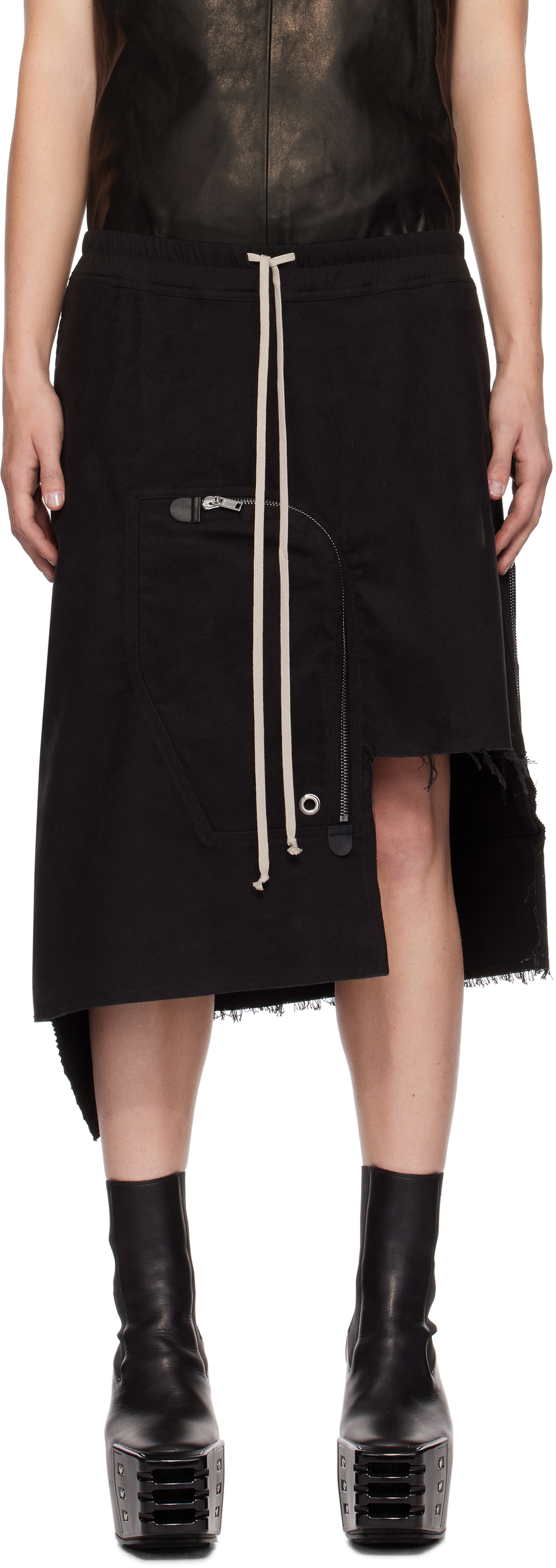 Dracca Skirt Chalk Stretch