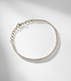 Stone and Strand 14kt gold bracelet with diamonds