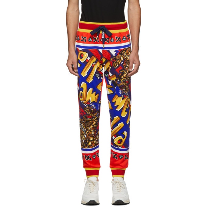 Photo: Dolce and Gabbana Multicolor Glamzilla Lounge Pants