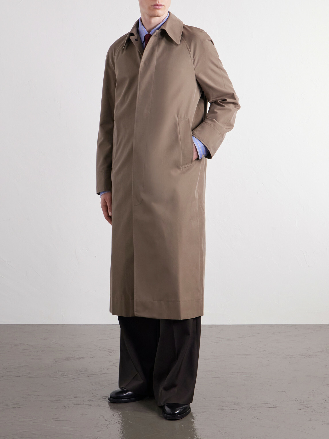 Oliver Spencer - Lothian Cotton-Blend Twill Trench Coat - Neutrals