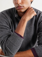 William Lockie - Wool Half-Zip Sweater - Gray