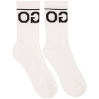 Hugo Two-Pack White QS Logo Socks