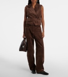 Ganni Cotton corduroy vest