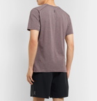 On - Mélange Stretch Cotton-Blend T-Shirt - Purple