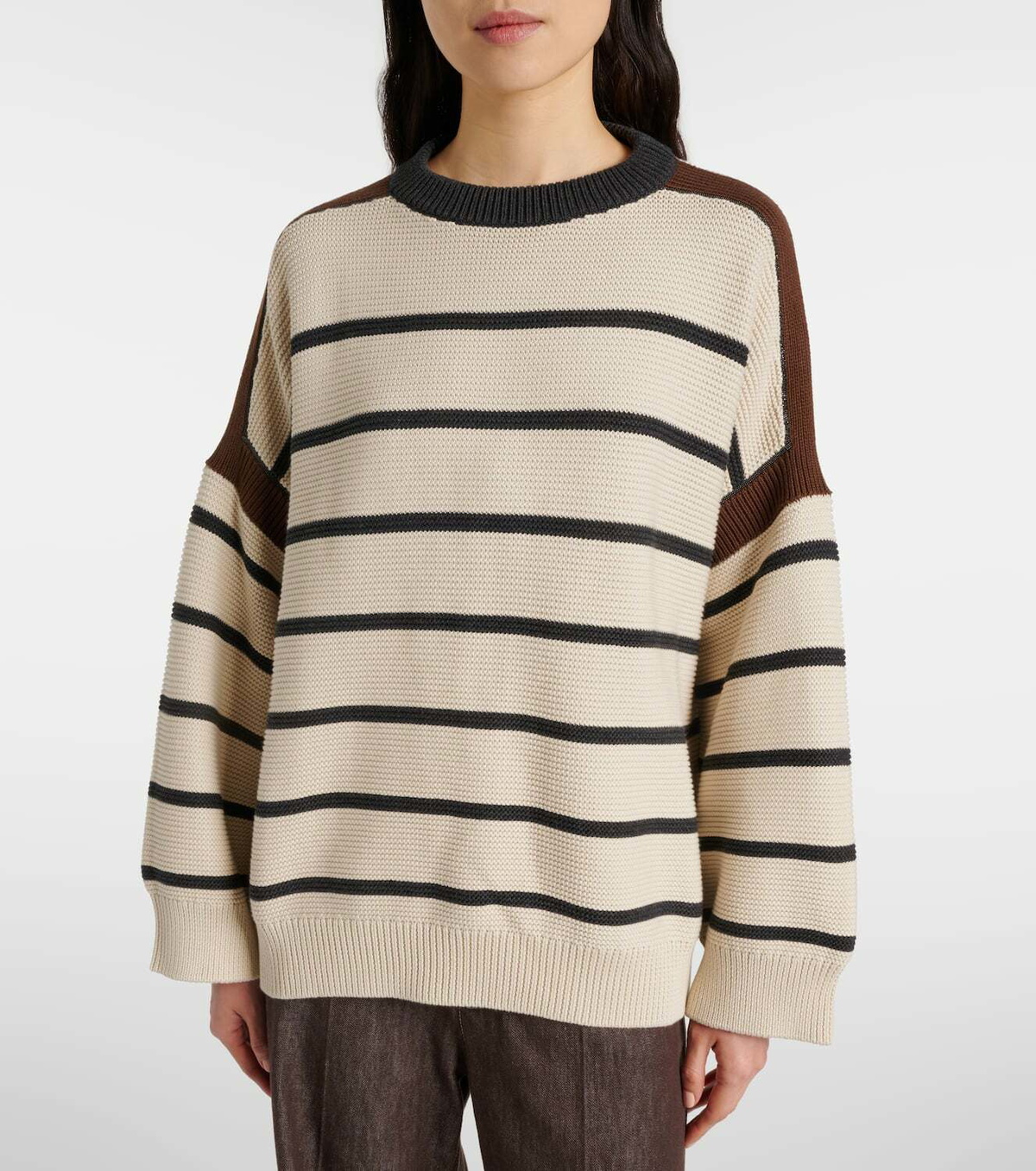 Brunello Cucinelli Striped cotton sweater