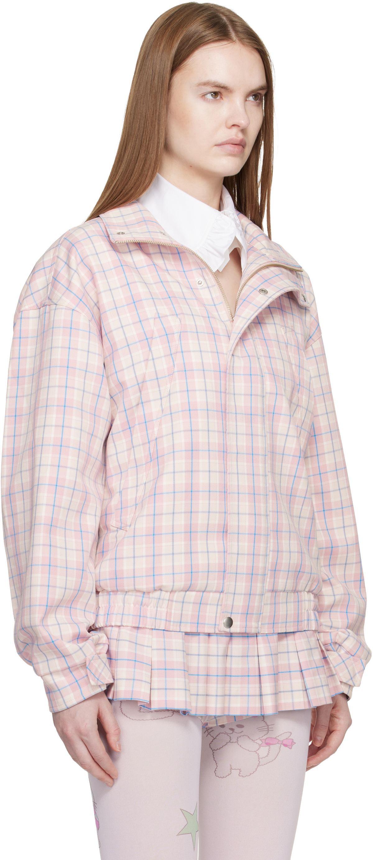 Sandy Liang Pink Papas Jacket