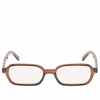 Le Specs Women's Pilferer Blue Light Optical Glasses in Chestnut/Blue Light Lens 