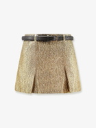 Self Portrait Gold Shorts Womens Short
