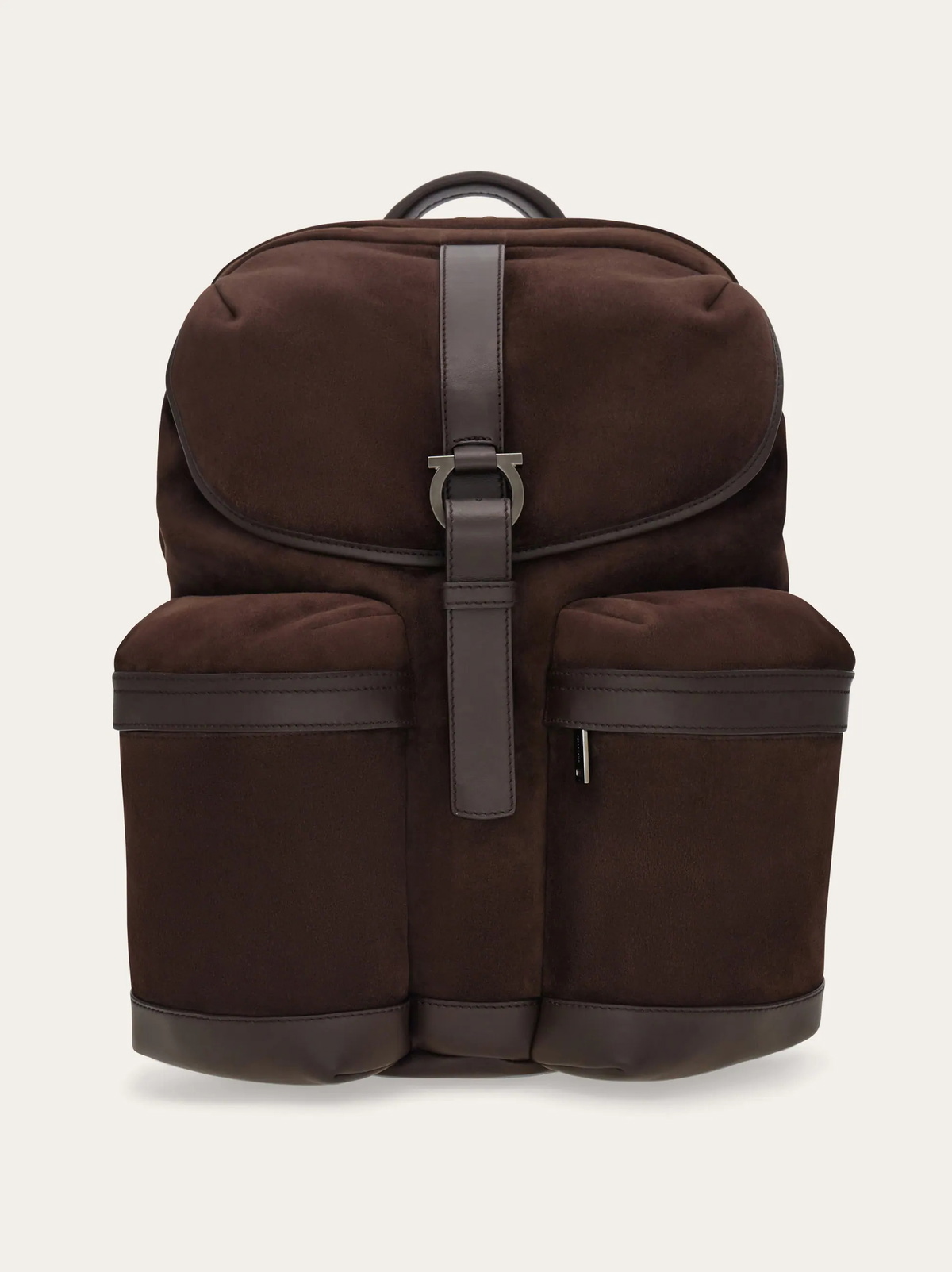 Ferragamo Mens Suede backpack in Brown
