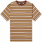 Beams Plus Men's Multi Stripe Pocket T-Shirt in Brown