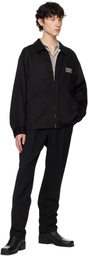 WACKO MARIA Black Pleated Trousers