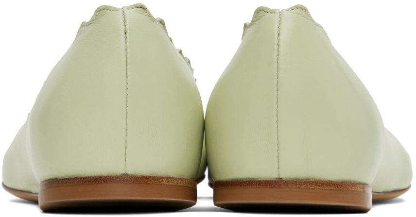 Chloé Green Lauren Ballerina Flats