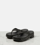 Gucci Logo rubber platform thong sandals