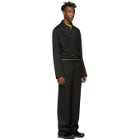 Mackintosh 0004 Black Zippered Jumpsuit