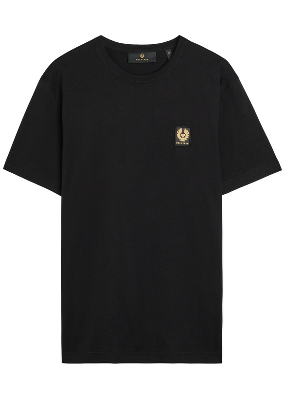 Photo: Belstaff Logo-appliquéd Cotton T-shirt Black