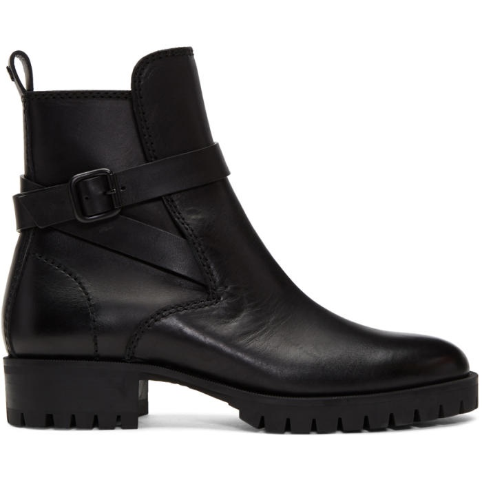 Photo: Dsquared2 Black Buckle Boots
