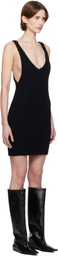 Entire Studios Black Tuft Tank Minidress