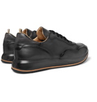 Officine Creative - Race Lux Burnished-Leather Sneakers - Dark gray