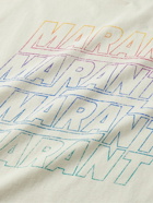 Marant - Hugo Logo-Print Cotton-Jersey T-Shirt - Neutrals