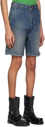 Winnie New York Blue Faded Denim Shorts