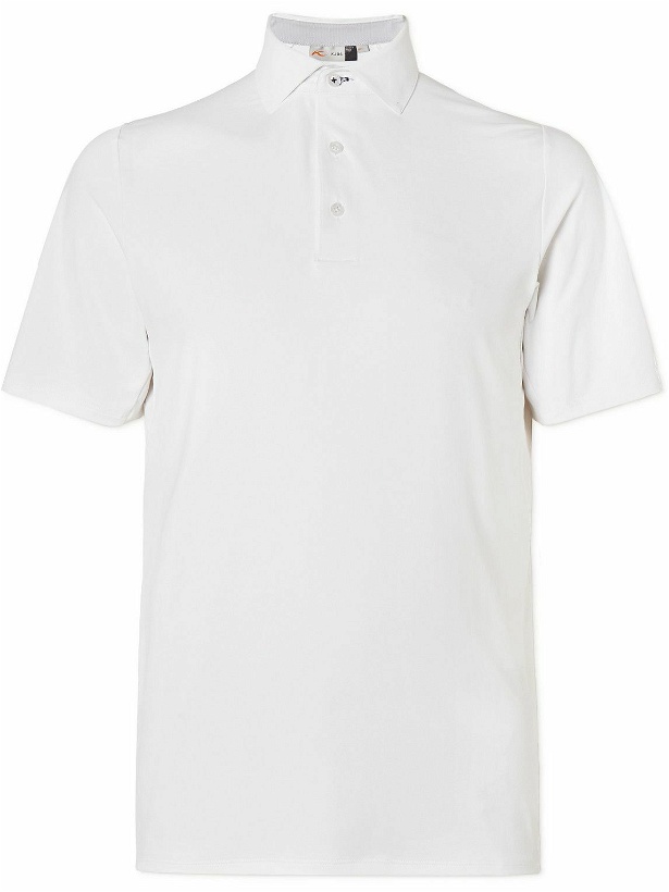 Photo: Kjus Golf - Soren Slim-Fit Stretch-Jersey Golf Polo Shirt - White