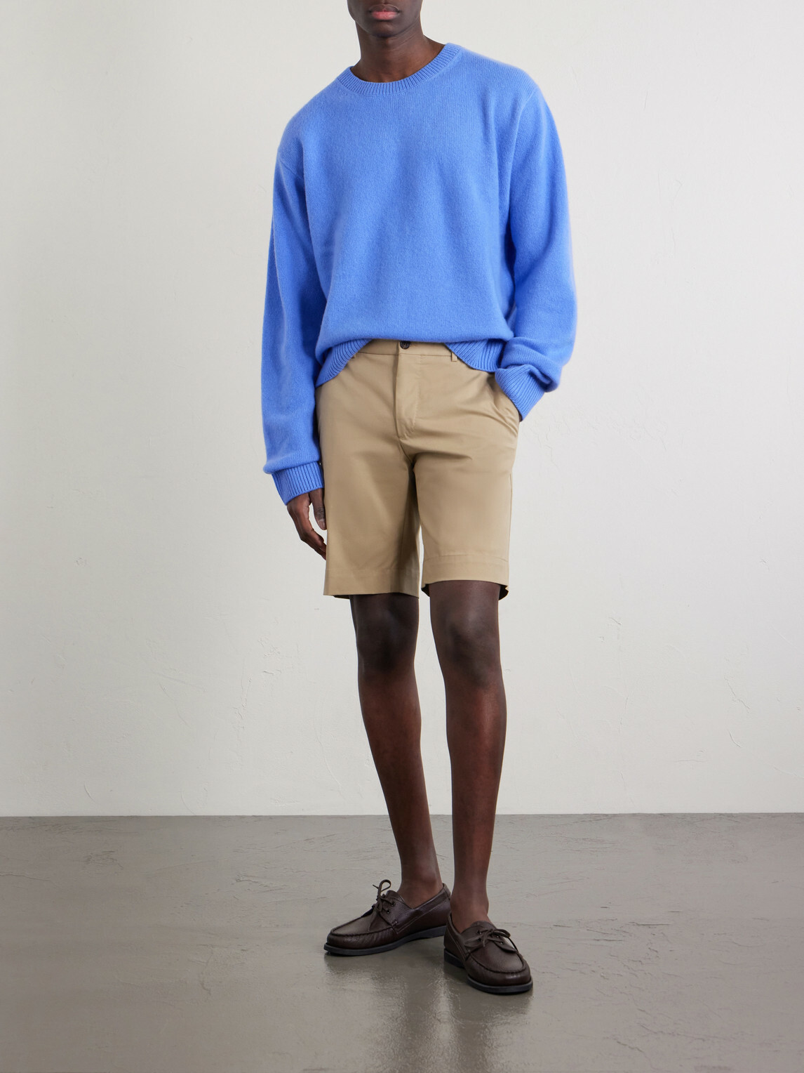 Slowear - Slim-Fit Cotton-Blend Gabardine Chino Shorts - Neutrals