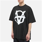 Vetements Men's Double Anarchy T-Shirt in Black/White