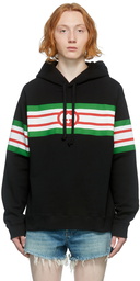 Gucci Black Interlocking G Print Hoodie