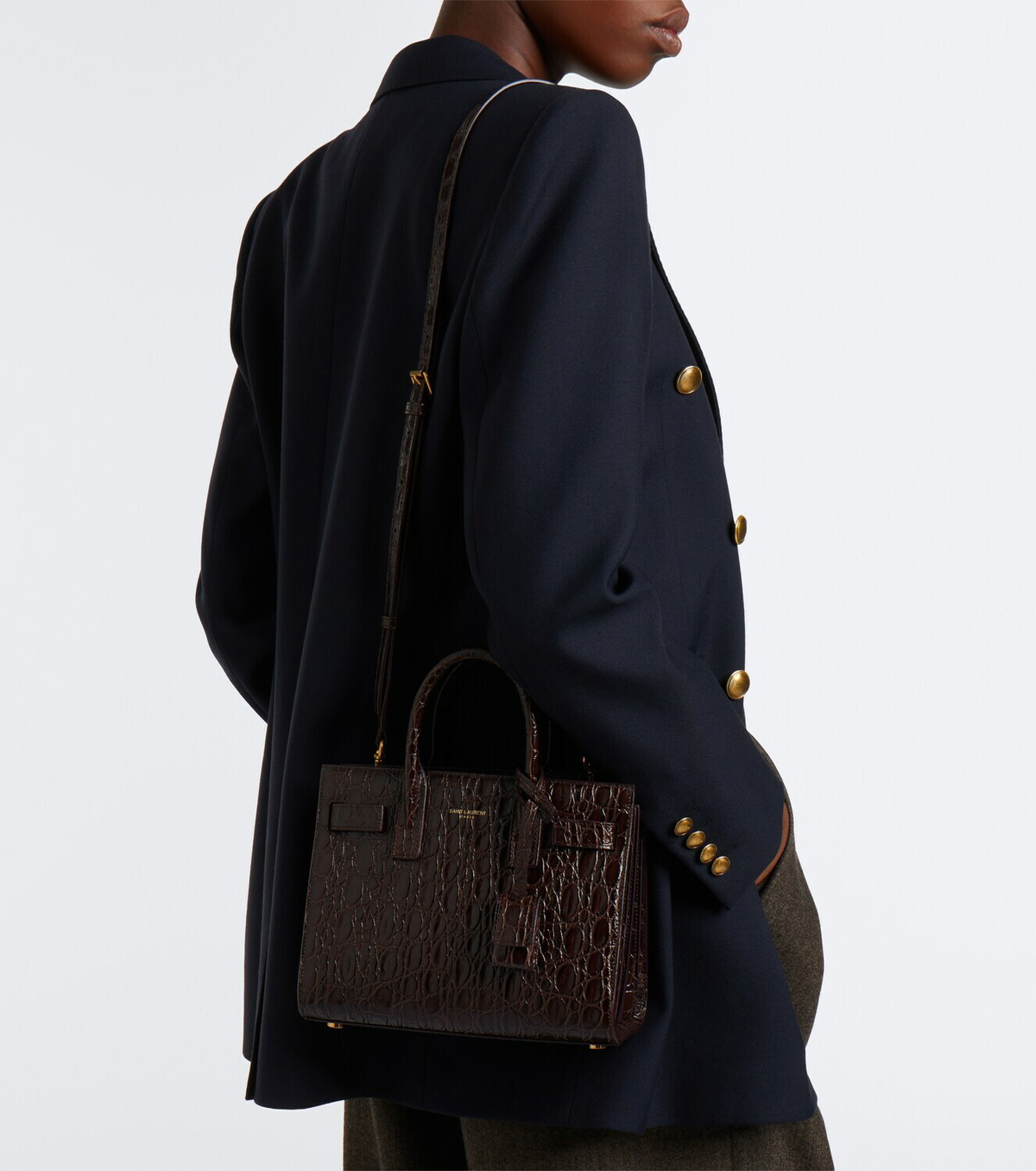 Saint Laurent Sac De Jour Nano leather top-handle bag