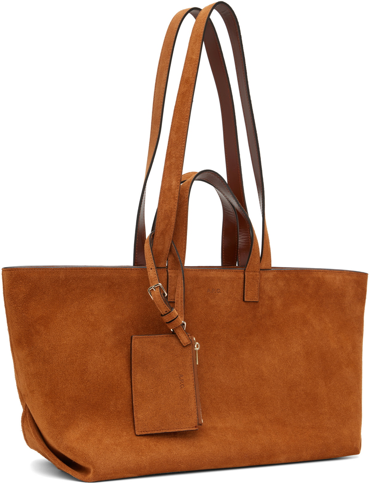 A.P.C. Tan 'Le Drummer' Tote