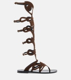 Pucci Suede gladiator sandals