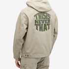 thisisneverthat Men's Washed Carpenter Jacket in Stone