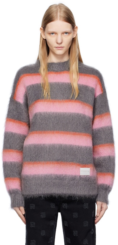 Photo: Alexander Wang Gray & Pink Oversized Sweater