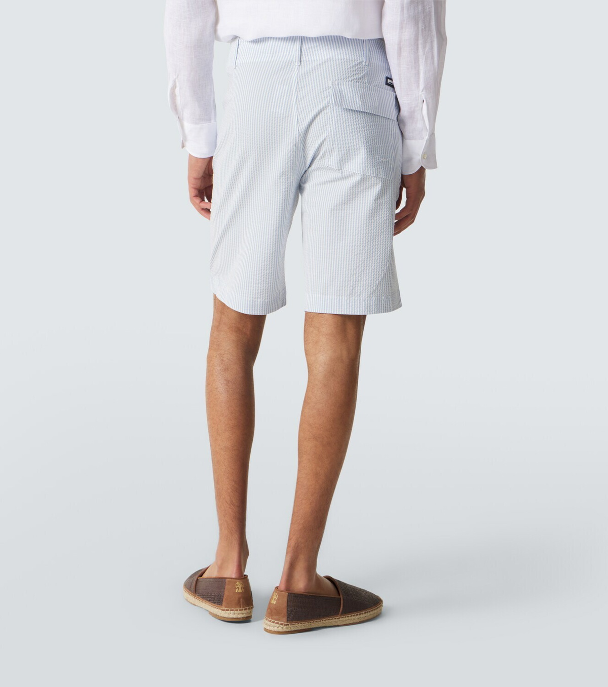 Vilebrequin Brad striped seersucker Bermuda shorts
