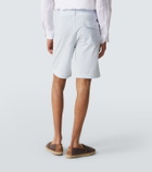 Vilebrequin Brad striped seersucker Bermuda shorts