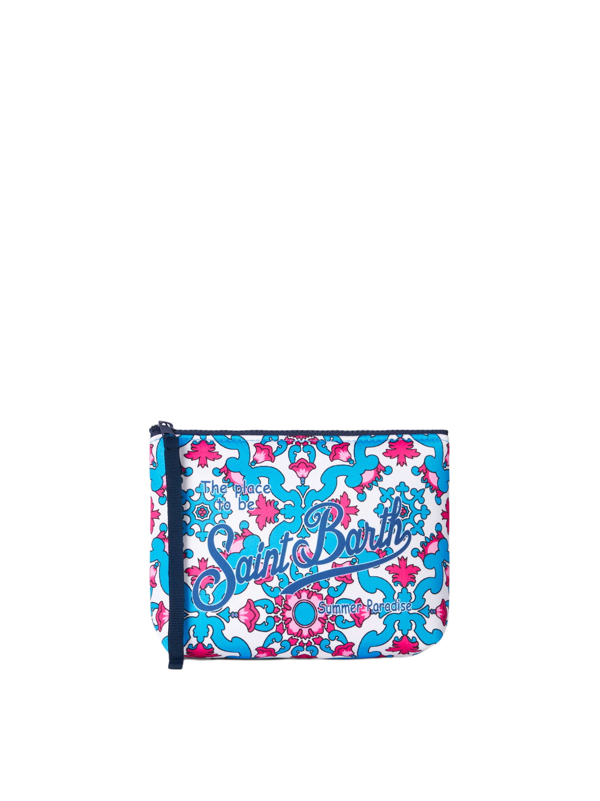 MC2 Saint Barth Aline Scuba Pochette With Majolica Print