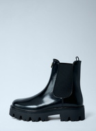 Prada Logo Plaque Ankle Boots