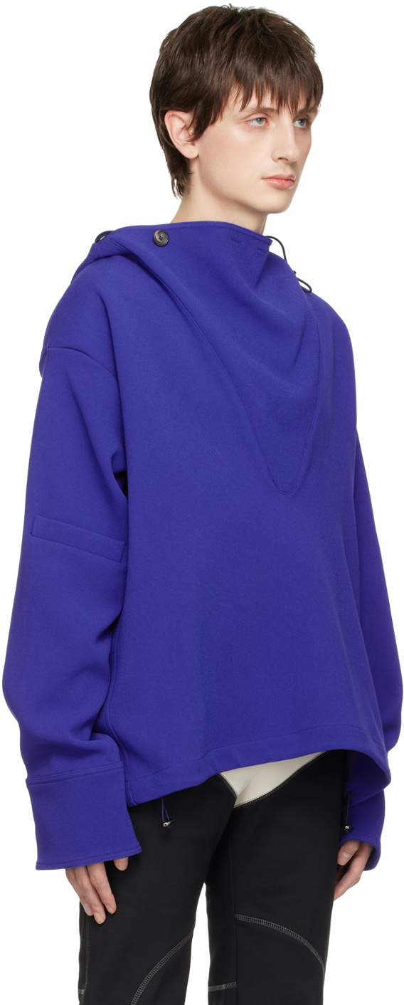 Maximilian Davis Blue Blake Hoodie