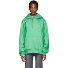 ADER error Green Diagonal Hoodie