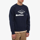 Battenwear Men's Team Reach Up Crew Sweat in Midnight Navy