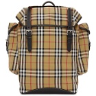 Burberry Beige and Black Ranger Check Backpack