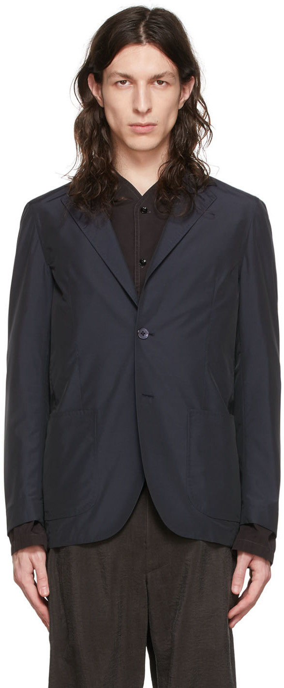 Ring Jacket Navy Wool Blazer
