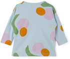 Bobo Choses Baby Blue Fruits All Over Long Sleeve T-Shirt