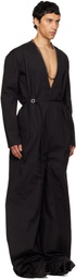 Rick Owens Black Temple LS Long Jumpsuit