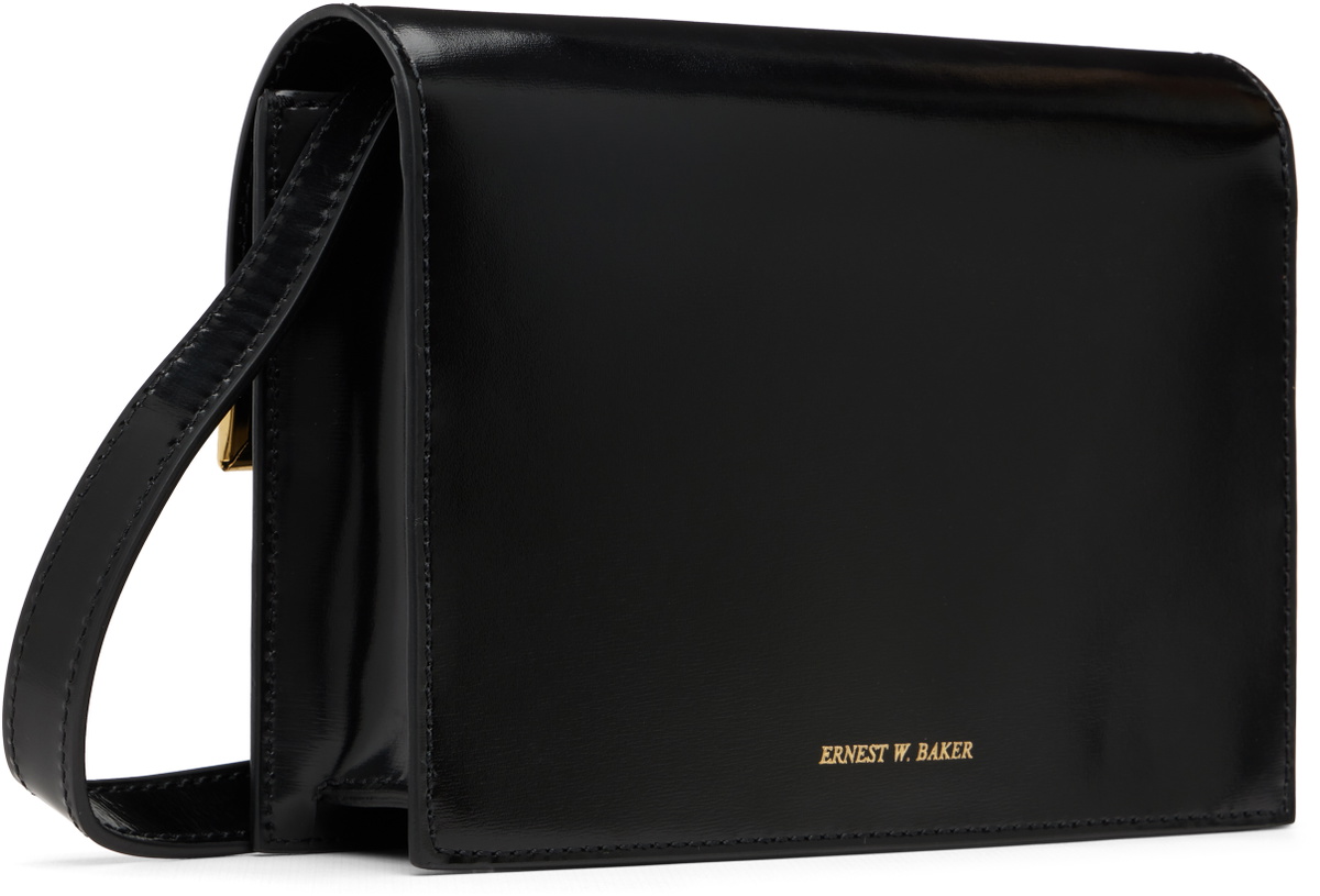 Ernest W. Baker Black Patent Leather Bag Ernest W. Baker