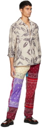 Children of the Discordance Multicolor Bandana Patchwork Trousers