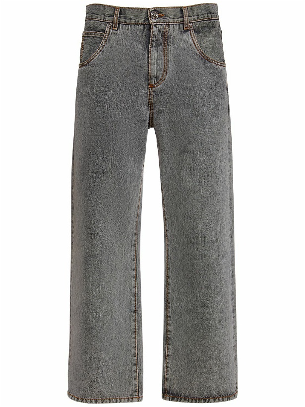 Photo: ETRO - Regular Fit Cotton Denim Jeans
